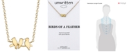 Unwritten Bird Pendant Necklace in 14k Gold-Plated Sterling Silver 